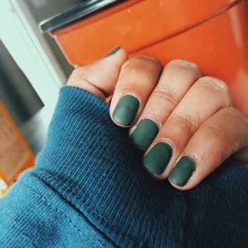 Blossom Nails & Spa - Matte green nails - Nail Salons Near Me - Hollister, California Blossom Nails & Spa - Matte green nails - Nail Salons Near Me - Hollister, California