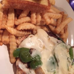 Cavagnaro's - Smothered chicken. Very rubbery and bland. Fries were ice cold.