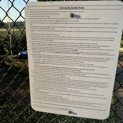 McReynold’s Athletic Complex - Community garden rules
