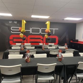 Shoot 360 Louisville - Large event room to celebrate with food/cake, plenty of seating. - Basketball Courts Near Me - Prospect, Kentucky Shoot 360 Louisville - Large event room to celebrate with food/cake, plenty of seating. - Basketball Courts Near Me - Prospect, Kentucky