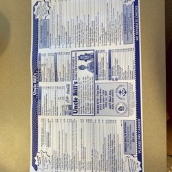 The menu is so big it needs to be sideways