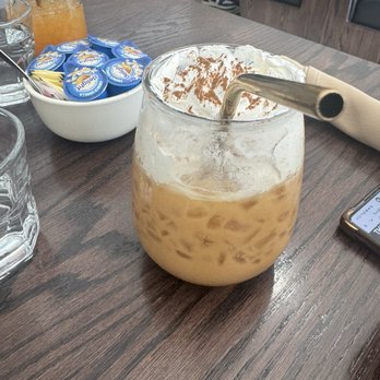 Santos Cafe & Mexican Grill - Iced Horchata latte - Mexican Near Me - Denver, Colorado