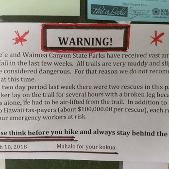 Koke'e Natural History Museum - hiking dangers - Museums Near Me - Kekaha, Hawaii