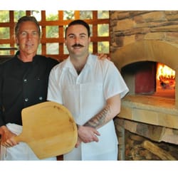 Big City Chefs - Chef Ron and Geordie at our backyard pizza party.