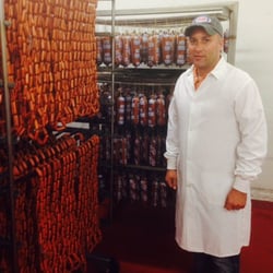 Seth Leavitt with the hot dogs.
