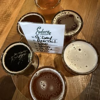 Eudora Brewing Company - Flight of beers - Breweries Near Me - Kettering, Ohio