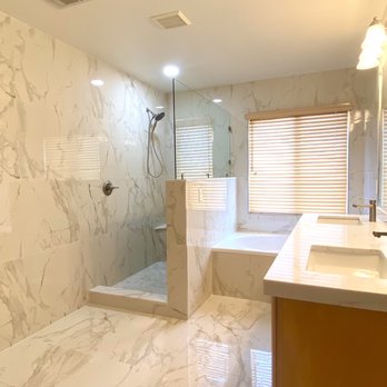 Amos Tile LV - Fancy updated master bathroom - Flooring Near Me Amos Tile LV - Fancy updated master bathroom - Flooring Near Me