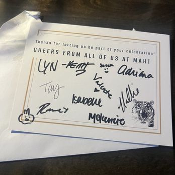 MAHT - Birthday Card from MAHT - Steakhouses Near Me - Oklahoma City, Oklahoma MAHT - Birthday Card from MAHT - Steakhouses Near Me - Oklahoma City, Oklahoma