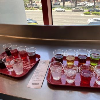 Coca-Cola-Store - Around the world- 16 flavors total- Tray 1 on the left, Tray 2 on the right. Beverly was terrrrrrrrible. - Hobby Shops Near Me - Las Vegas, Nevada Coca-Cola-Store - Around the world- 16 flavors total- Tray 1 on the left, Tray 2 on the right. Beverly was terrrrrrrrible. - Hobby Shops Near Me - Las Vegas, Nevada