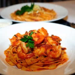 Pizza Down Under - FETTUCINE & PRAWNS. Always a crowd favourite