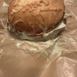 Sandwich drenched in sauce