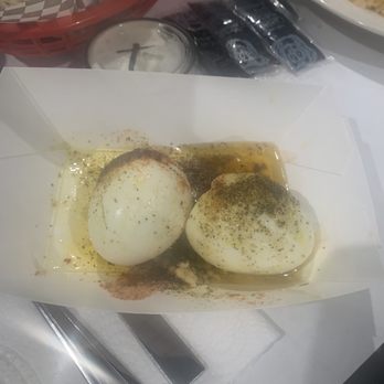 Krackin Cajun Seafood House - Two Boiled Eggs W/ Yummy Garlic Sauce. Was Epic!! - Seafood Near Me - Springfield, Missouri Krackin Cajun Seafood House - Two Boiled Eggs W/ Yummy Garlic Sauce. Was Epic!! - Seafood Near Me - Springfield, Missouri
