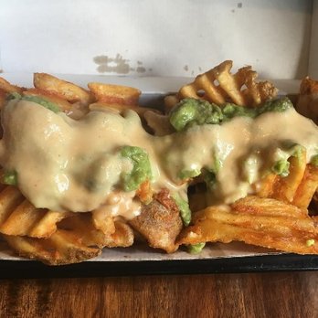 Burgies - Waffle fries with avocado and cheese sauce - Burgers Near Me - Campbellfield, VIC