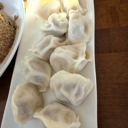 Steamed beef and onion dumplings Steamed beef and onion dumplings