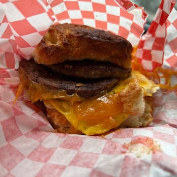 Biscuit Bitch - Bitchwich (Sausage) to go - Breakfast & Brunch Near Me - Seattle, Washington Biscuit Bitch - Bitchwich (Sausage) to go - Breakfast & Brunch Near Me - Seattle, Washington