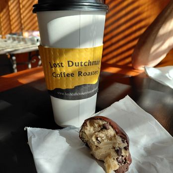 Lost Dutchman Coffee House - Sinfully delicious chilled chocolate covered cookie dough - Cafes Near Me - Mesa, Arizona Lost Dutchman Coffee House - Sinfully delicious chilled chocolate covered cookie dough - Cafes Near Me - Mesa, Arizona