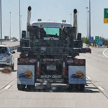 Smiley Crane Service - The not very safe driver - Crane Services Near Me - Phoenix, Arizona