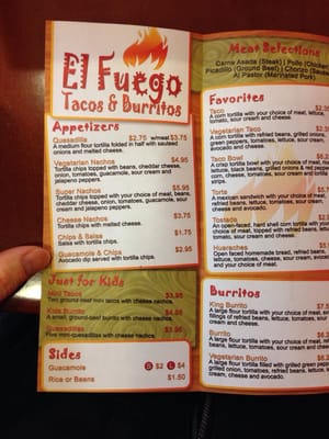 Menu photo 8 El Fuego Algonquin, IL Menu photo 8 El Fuego Algonquin, IL