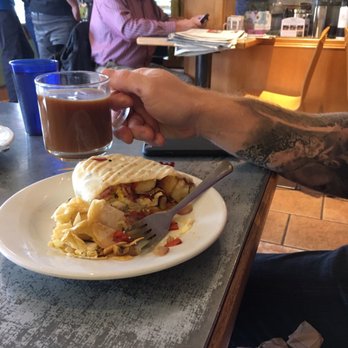 Caffe Ibis - Strong cup of coffee and bomb breakfast burrito. - Coffee & Tea Near Me - Logan, Utah