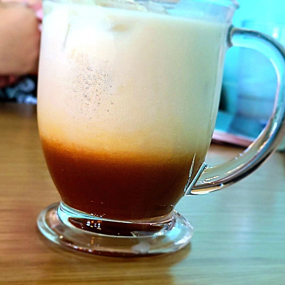 Scrambl'd - Iced Caramel espresso with Almond Milk - Breakfast & Brunch Near Me - Oklahoma City, Oklahoma Scrambl'd - Iced Caramel espresso with Almond Milk - Breakfast & Brunch Near Me - Oklahoma City, Oklahoma