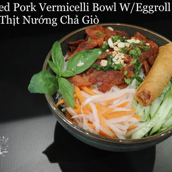 Lotus Pho Vietnamese Kitchen - Grilled Pork Vermicelli Bowl W/Eggroll - Coffee & Tea Near Me - Goodyear, Arizona Lotus Pho Vietnamese Kitchen - Grilled Pork Vermicelli Bowl W/Eggroll - Coffee & Tea Near Me - Goodyear, Arizona