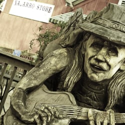 Navarro General Store - Johnny Winter - redwood carving @ the navarro store