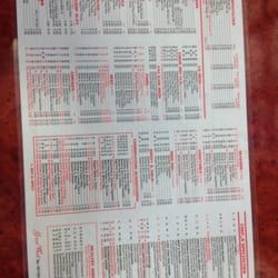 The Great Wall Restaurant - Menu