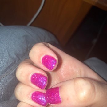 Regal Nails, Salon & Spa - My glittery red-violet manicure on my right hand. - Nail Salons Near Me - Omaha, Nebraska Regal Nails, Salon & Spa - My glittery red-violet manicure on my right hand. - Nail Salons Near Me - Omaha, Nebraska