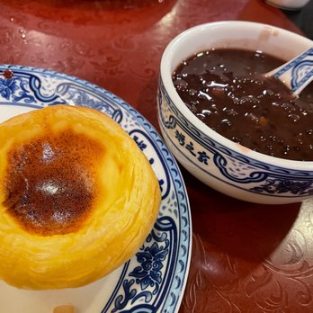 Congee Village - Egg creamy tarts and red bean - Cantonese Near Me - Flushing, New York