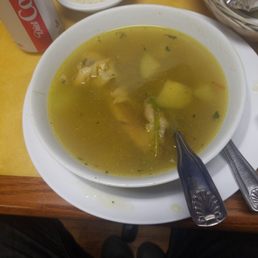 Chicken soup. Chicken soup.