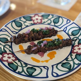 Odd Duck - Chicken heart satay - American Near Me - Austin, Texas Odd Duck - Chicken heart satay - American Near Me - Austin, Texas