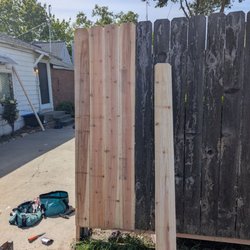 Divide Doors & Custom Finish Works - Repaired to fence