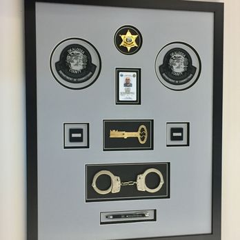 Custom Framing & Design - Department of Corrections Shadowbox - Framing Near Me - Crestview, Florida Custom Framing & Design - Department of Corrections Shadowbox - Framing Near Me - Crestview, Florida