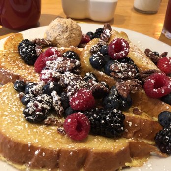 Corner Cafe - Sourdough French Toast / Fresh berries & maple pecan butter.. hello.... - Breakfast & Brunch Near Me - Newport, Rhode Island Corner Cafe - Sourdough French Toast / Fresh berries & maple pecan butter.. hello.... - Breakfast & Brunch Near Me - Newport, Rhode Island