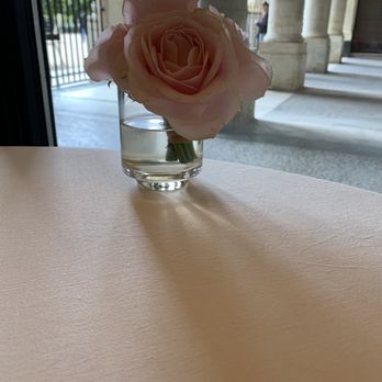 Palais-Royal - Lovely fresh roses table side - Landmarks & Historical Buildings Near Me - Paris, 75