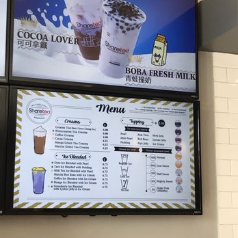 Sharetea - Menu - Coffee & Tea Near Me - Fountain Valley, California