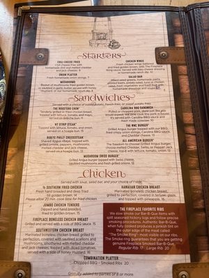 Menu photo 2 The Fireplace Restaurant Asheville, NC