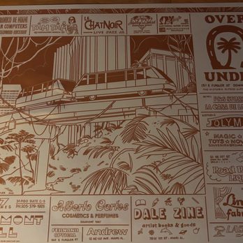 Over Under - Place mat - Burgers Near Me - Miami, Florida