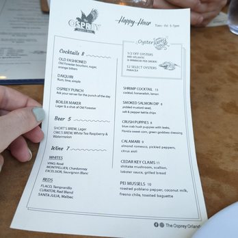 The Osprey - Seafood Near Me - Orlando, Florida The Osprey - Seafood Near Me - Orlando, Florida