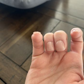 Glamorous Nail Spa - Pinky is very thick and extremely uneven. - Nail Salons Near Me - Whittier, California