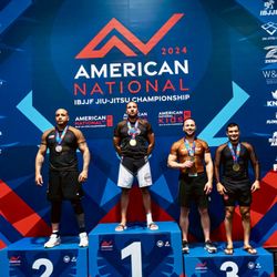 Costa Mesa Jiu Jitsu - Coach/Owner Anthony Misitano taking double Gold at IBJJF Nationals in Las Vegas in July 2024