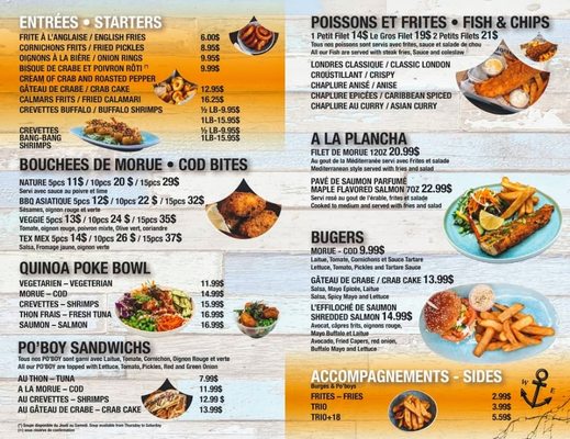 Menu photo 2 Ô Fish Montreal, QC Menu photo 2 Ô Fish Montreal, QC