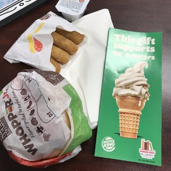 Burger King - Right now you can make a $1 donation and receive coupons for free fries, frozen cokes, and ice cream cones. - Burgers Near Me - Indianapolis, Indiana