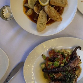 Brigantine - Fresh Steamed Clams, GRILLED SPANISH OCTOPUS - Seafood Near Me - San Diego, California