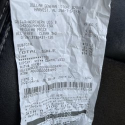 My receipt where they took me for $3.