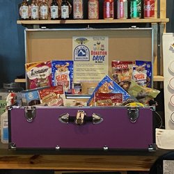 Veterans United Craft Brewery - They were collecting donations for Safe animal shelter. Love!