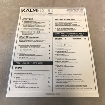 KALM Bistro - Menu - Vietnamese Near Me - Johnson City, Tennessee KALM Bistro - Menu - Vietnamese Near Me - Johnson City, Tennessee