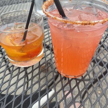 The Office Bar And Grill - Old Fashion and Watermelon Margarita - New American Near Me - Albuquerque, New Mexico