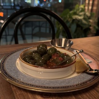 The Black Cat - warm marinated olives - Wine Bars Near Me - Livermore, California