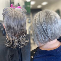 Modern Cuts - Before and after cut by Natalie!